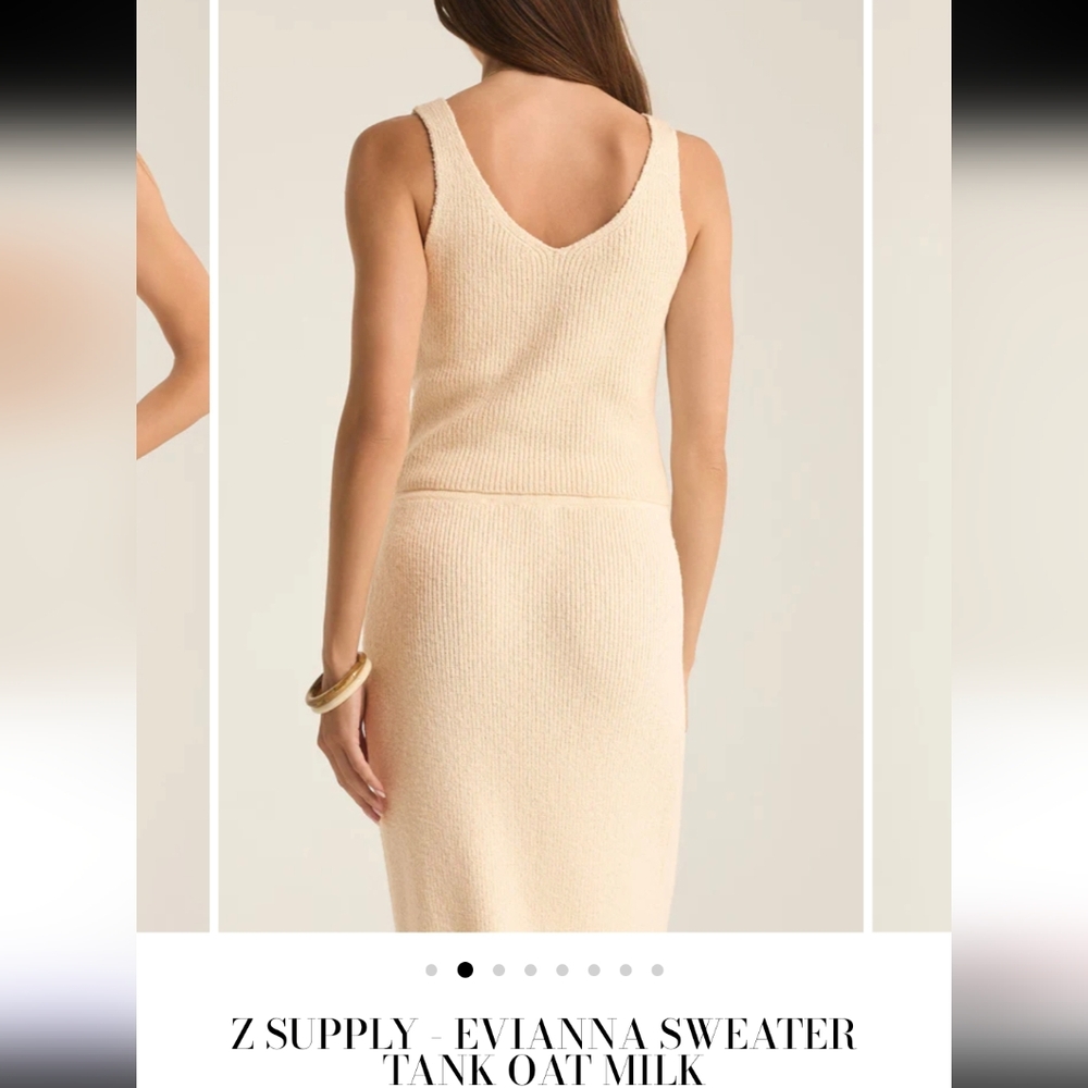 Z Supply White Knit Tank Top - Picture 6 of 7